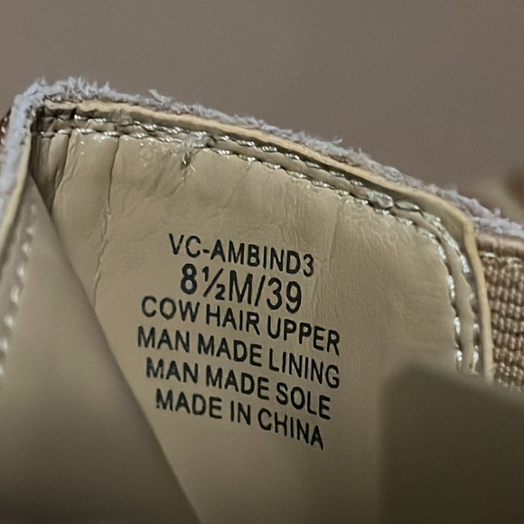 VINCE CAMUTO Ambind Bootie Calf Hair Animal Print Brown- Size 8.5 - Picture 9 of 14